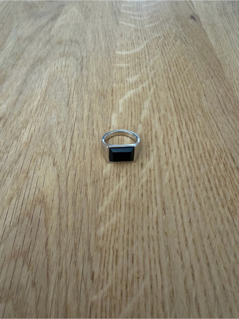 Miansai Lenox Onyx Ring in Sterling Silver